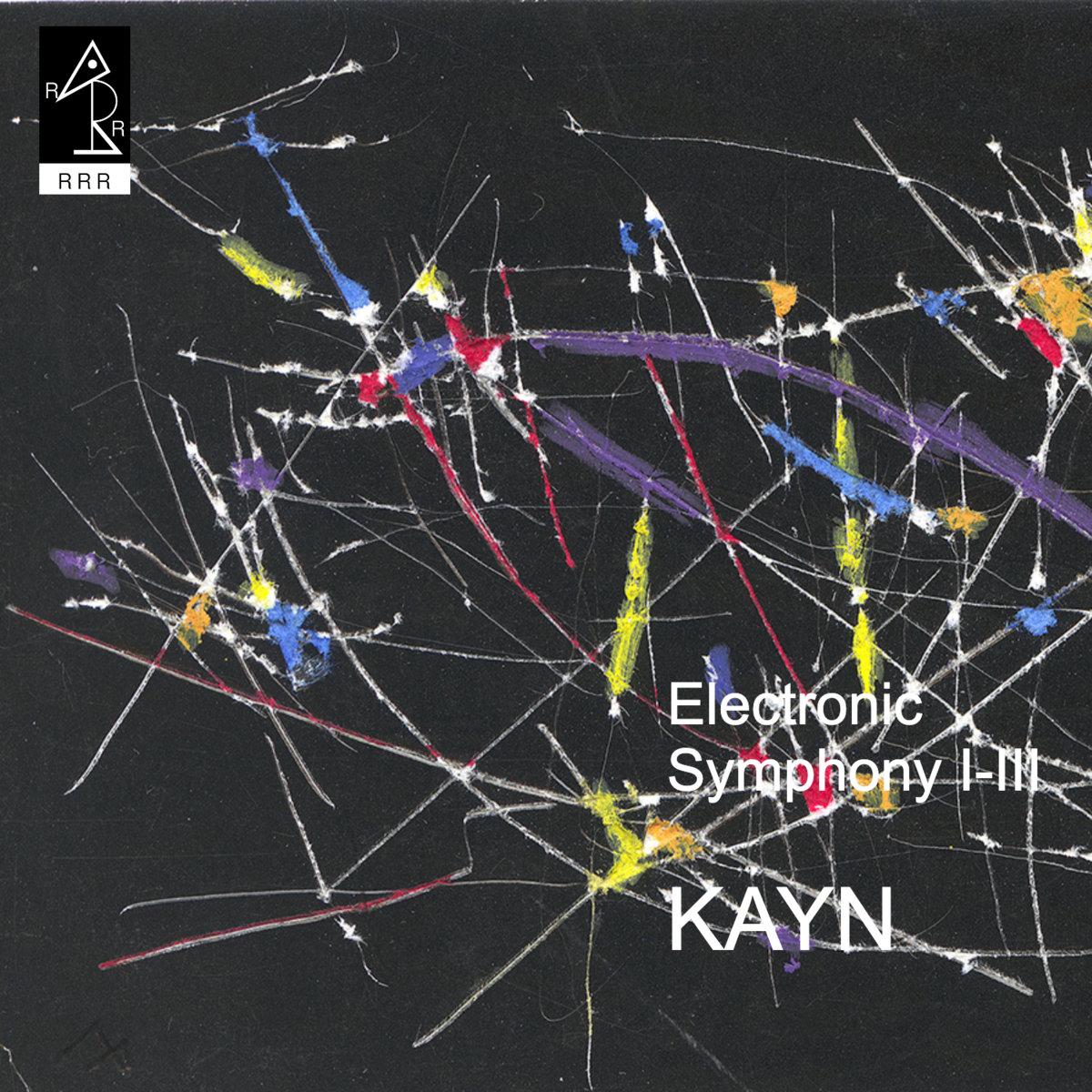 Album cover for Roland Kayn's Electronic Symphony I-III.